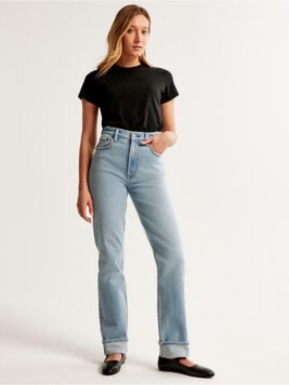 Abercrombie & Fitch Light Blue Straight Leg Jeans